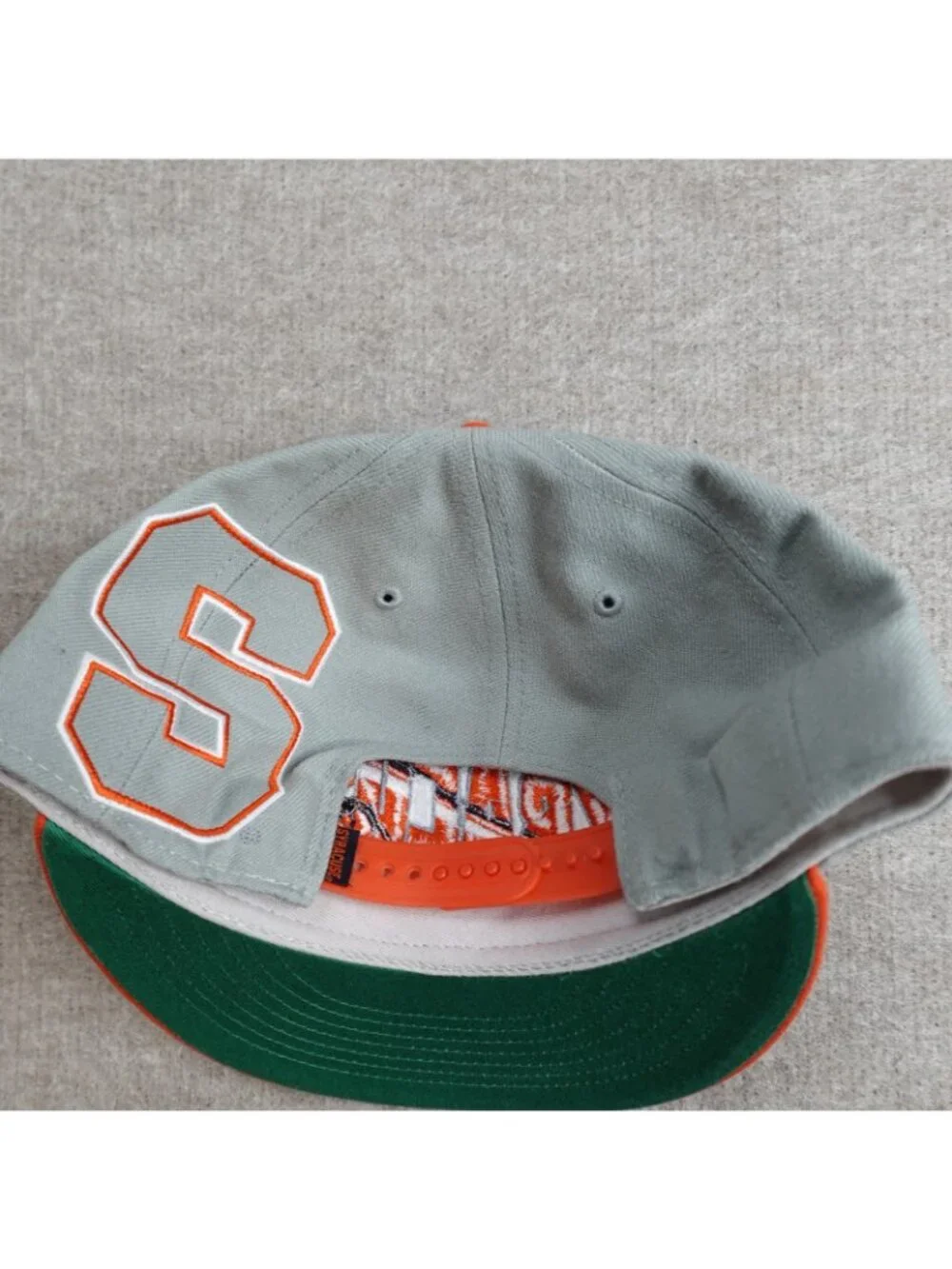 Syracuse Orange Hat Gray Forty Seven Snapback Embroidered Blockhead